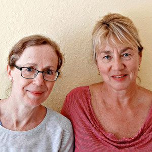 Frau Sylvia Braband-Alkabir und Ewa Kropinski – wellcome Berlin-Schneberg