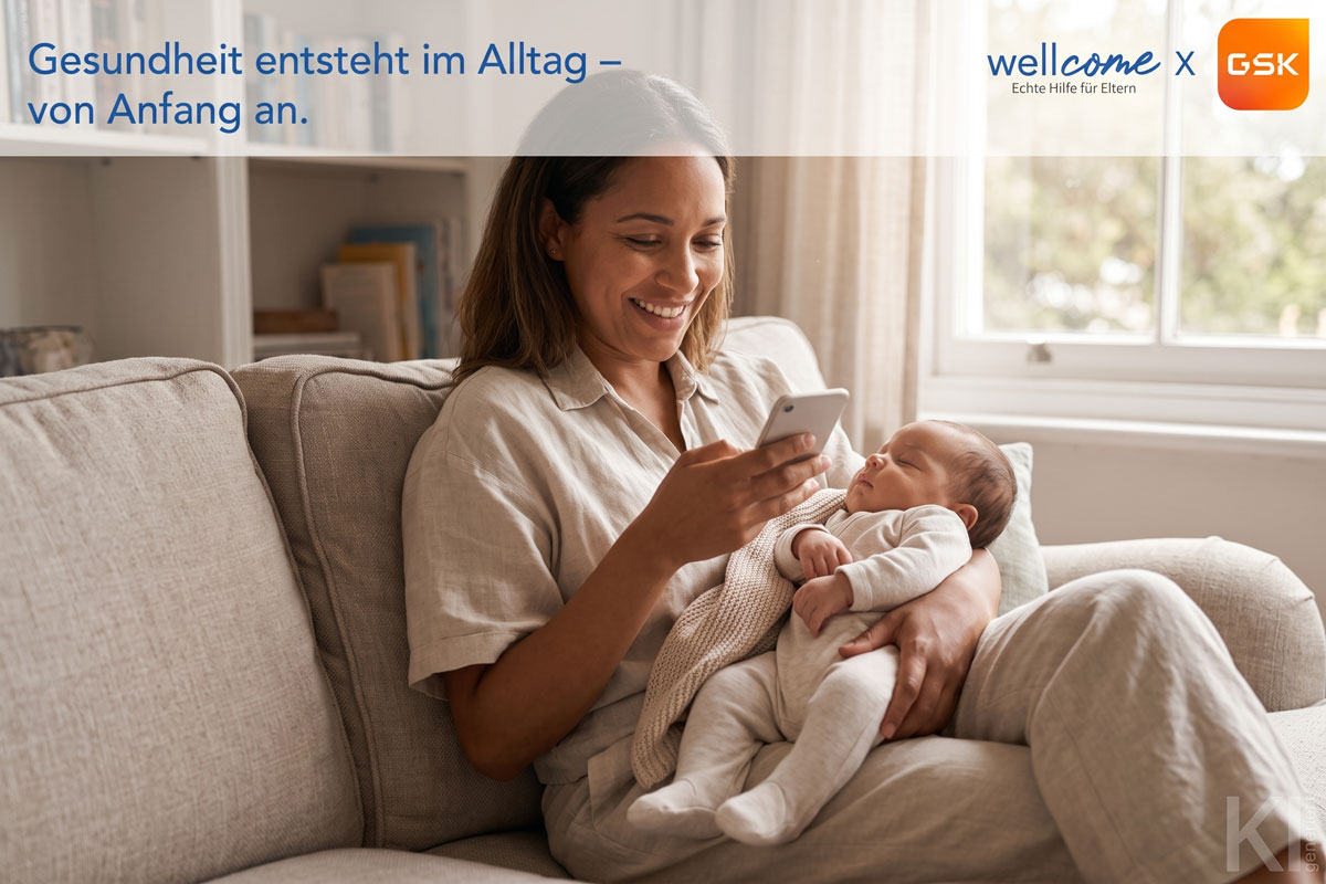 Gesundheit von Anfang an stärken: GSK wird Ankerpartner der neuen wellcome App