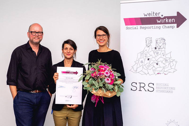 Ausgezeichnetes Wirkungsmodell: wellcome gewinnt Preis der Social Reporting Initiative